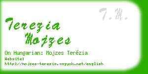 terezia mojzes business card